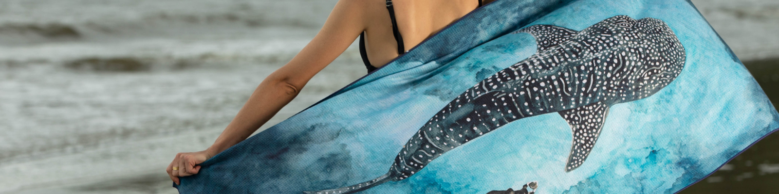 Whale Shark Sustainable Beach Towel